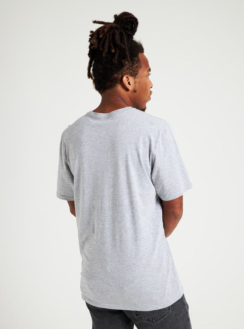 Burton Klasické Kratke Sleeve Tričko Panske Siva | 27389-GDNV