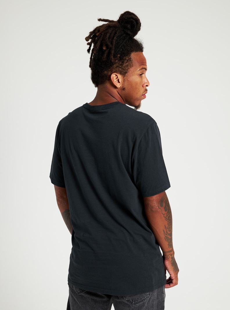 Burton Klasické Kratke Sleeve Tričko Panske Čierne | 39827-ATSN