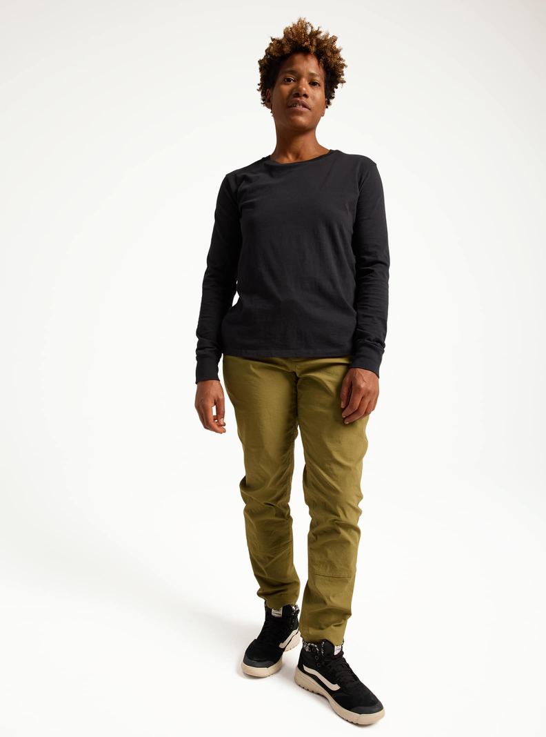 Burton Klasické Long Sleeve Tričko Damske Čierne | 49278-DUMG