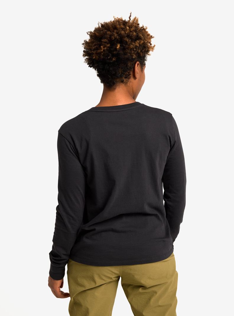 Burton Klasické Long Sleeve Tričko Damske Čierne | 49278-DUMG