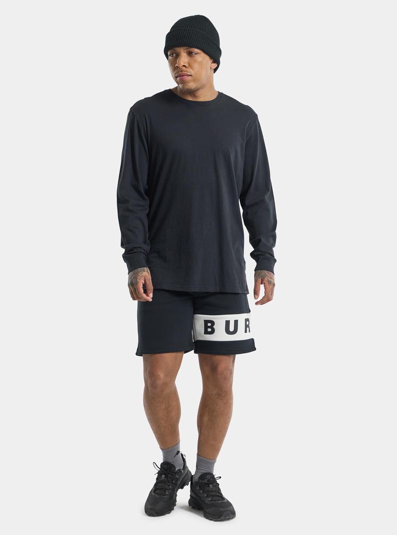 Burton Klasické Long Sleeve Tričko Panske Čierne | 17052-BUWY