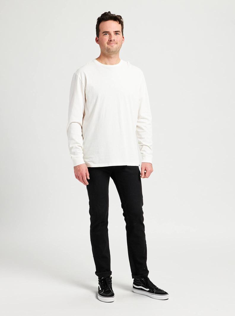 Burton Klasické Long Sleeve Tričko Panske Biele | 59102-YEJM