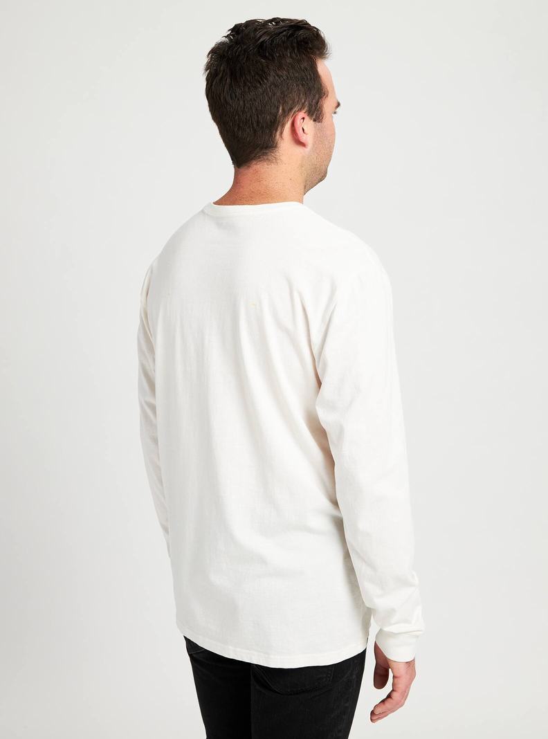 Burton Klasické Long Sleeve Tričko Panske Biele | 59102-YEJM