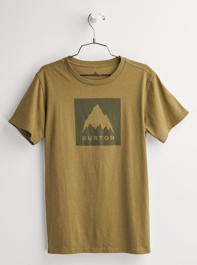 Burton Klasické Mountain High Kratke Sleeve Tričko Detske Olivovo Zelená | 31462-LPCX