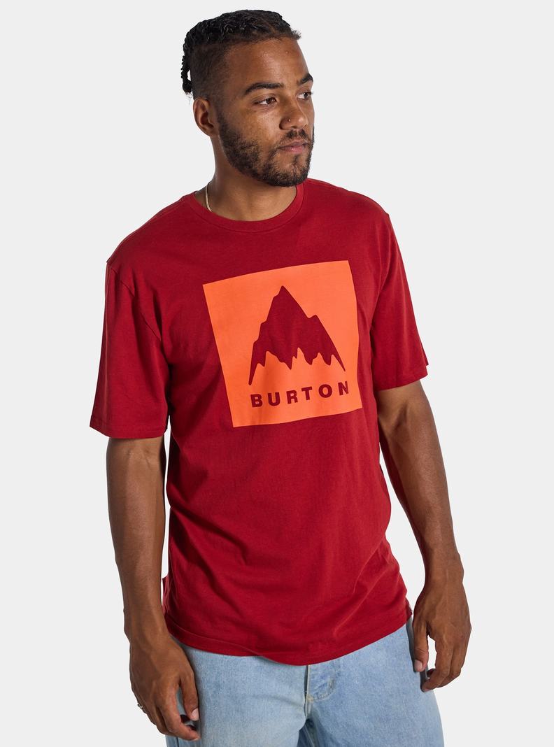 Burton Klasické Mountain High Kratke Sleeve Tričko Damske Červené | 40839-MVWQ