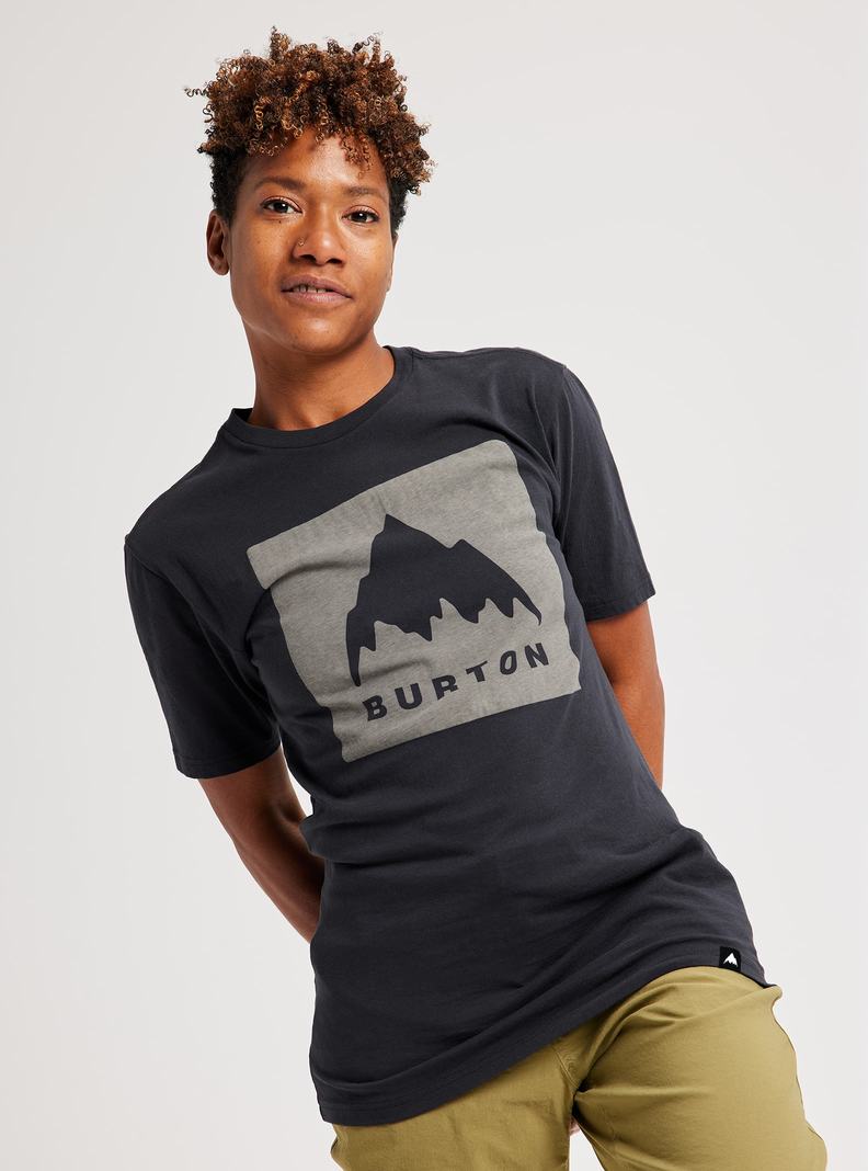 Burton Klasické Mountain High Kratke Sleeve Tričko Panske Čierne | 76034-TEYW