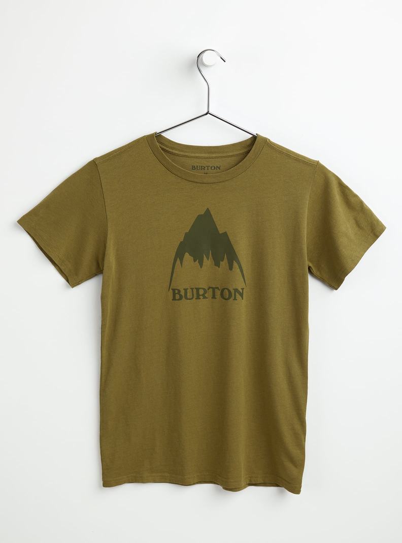 Burton Klasické Mountain High Kratke Sleeve Tričko Detske Olivovo Zelená | 92401-FSEQ