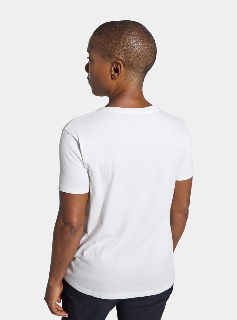 Burton Klasické Retro Kratke Sleeve Tričko Damske Biele | 69132-HUGY