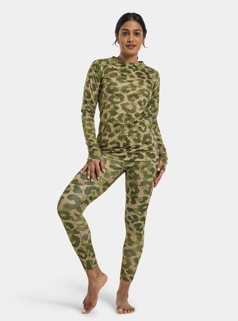 Burton Lahke X Base Layer Pants Termoprádlo Damske Hnedožltý Zelene | 54328-IWTS