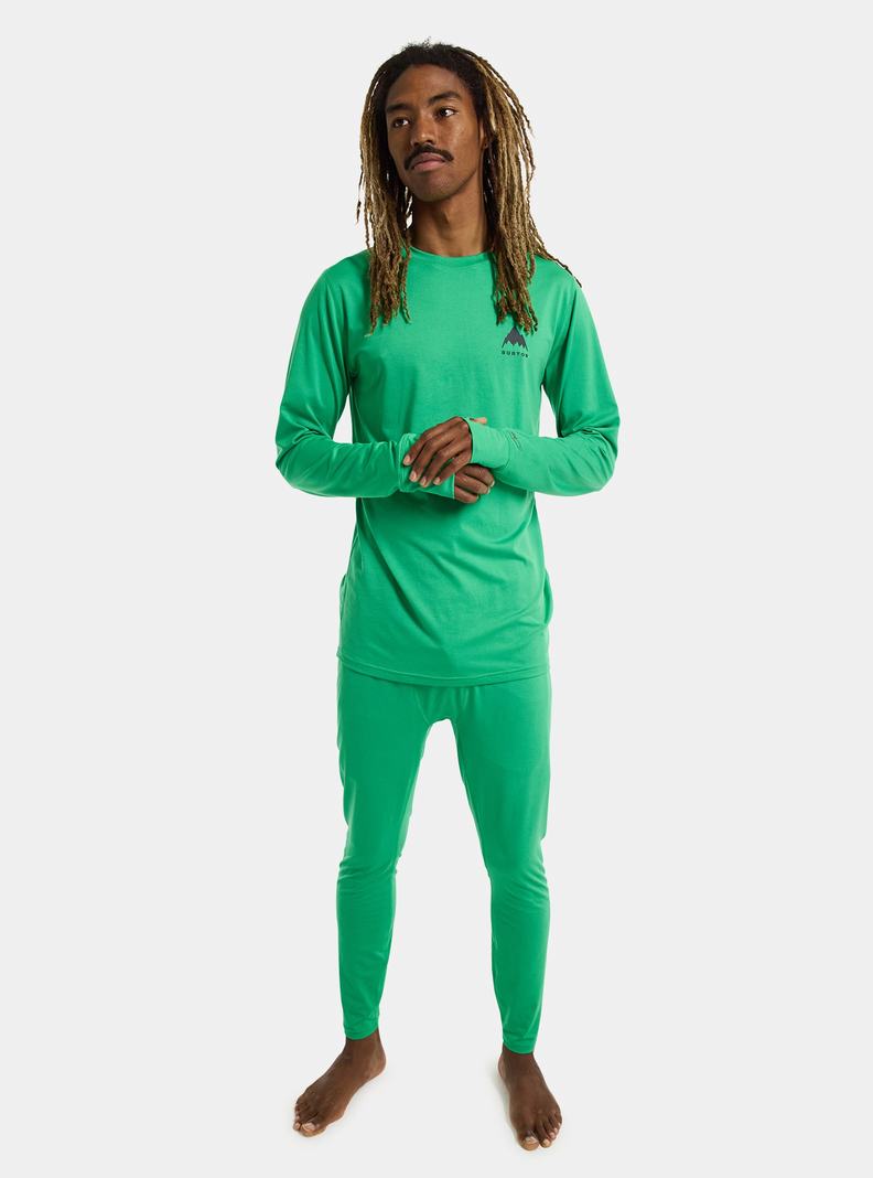 Burton Lahke X Base Layer Pants Termoprádlo Panske Zelene | 71680-GEMC