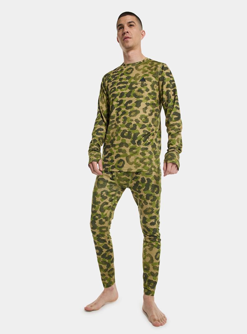 Burton Lahke X Base Layer Pants Termoprádlo Panske Hnedožltý Zelene | 80361-MRBD