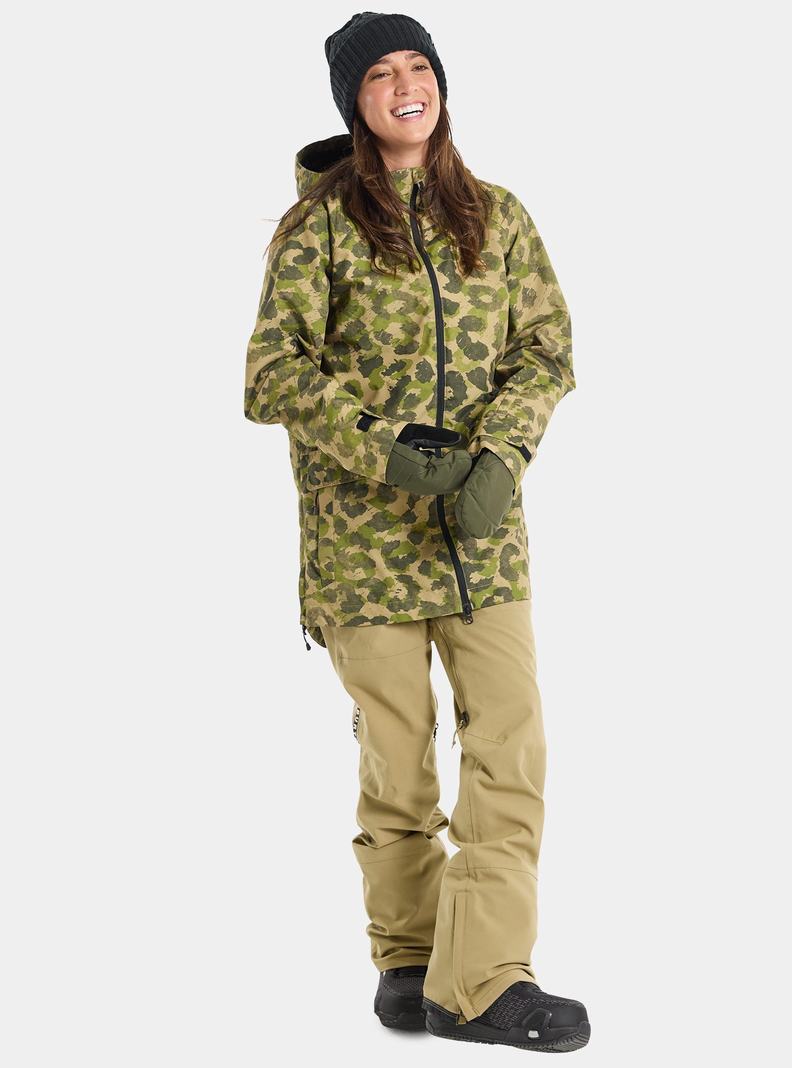 Burton Lalik 2L Zimní Bunda Damske Zelene Maskacove | 76089-XYFW