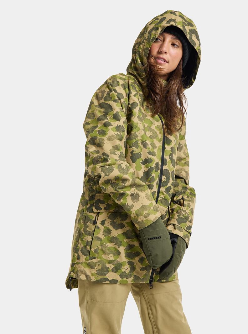 Burton Lalik 2L Zimní Bunda Damske Zelene Maskacove | 76089-XYFW