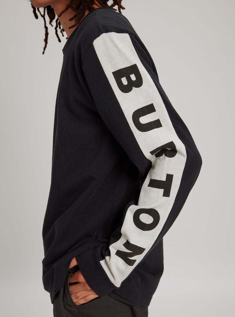 Burton Lowball Long Sleeve Tričko Panske Čierne | 19874-ZVEA