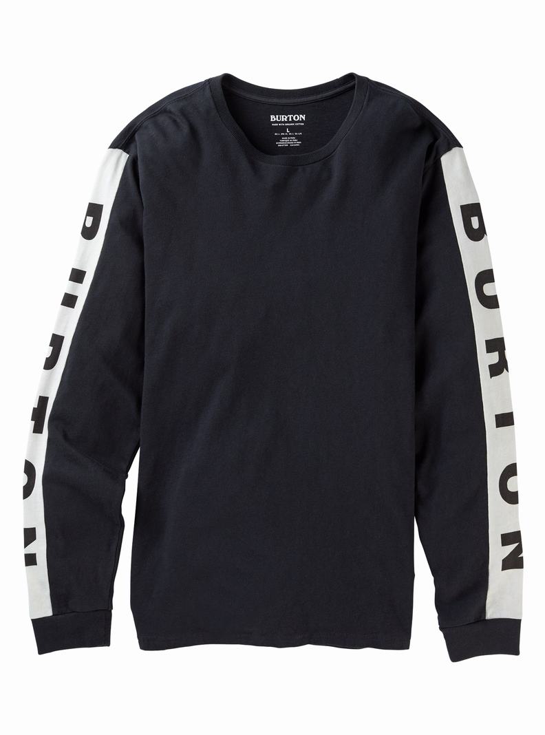 Burton Lowball Long Sleeve Tričko Panske Čierne | 19874-ZVEA