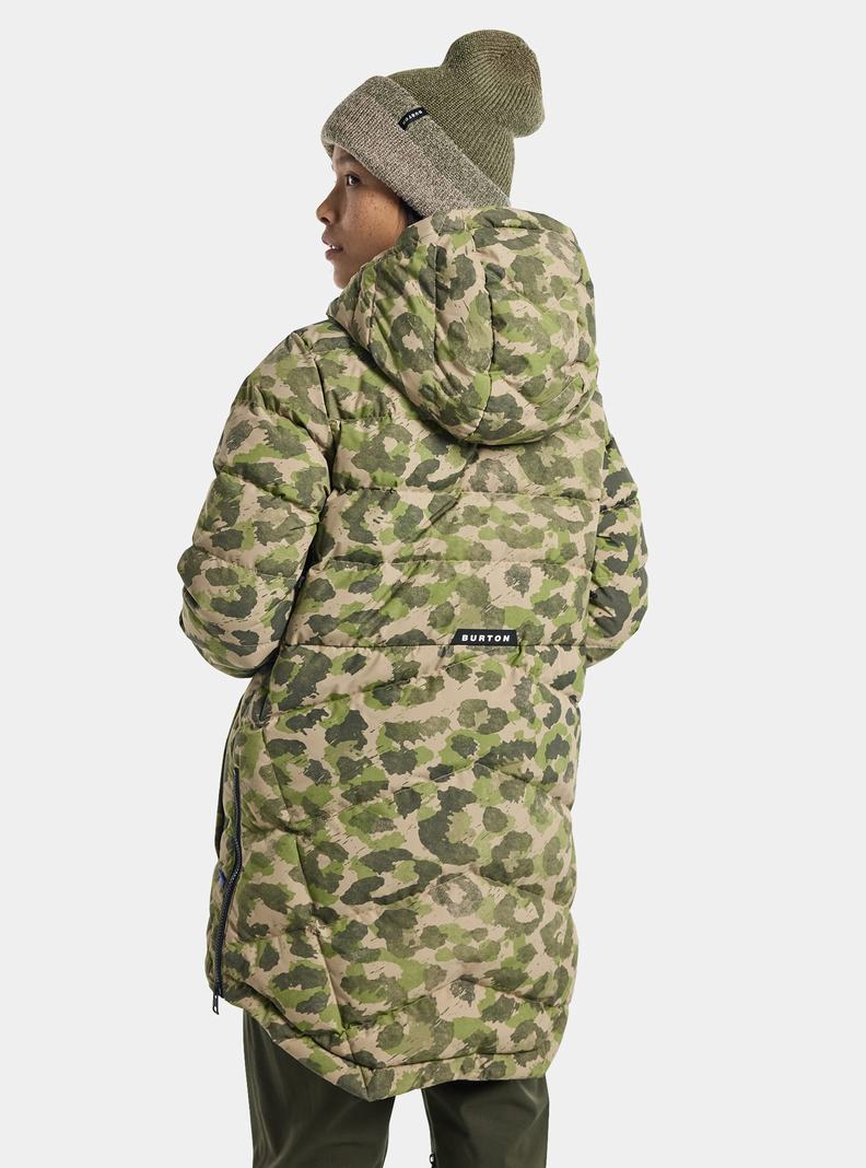 Burton Loyil Down Zimní Bunda Damske Zelene Maskacove | 82396-KRUO