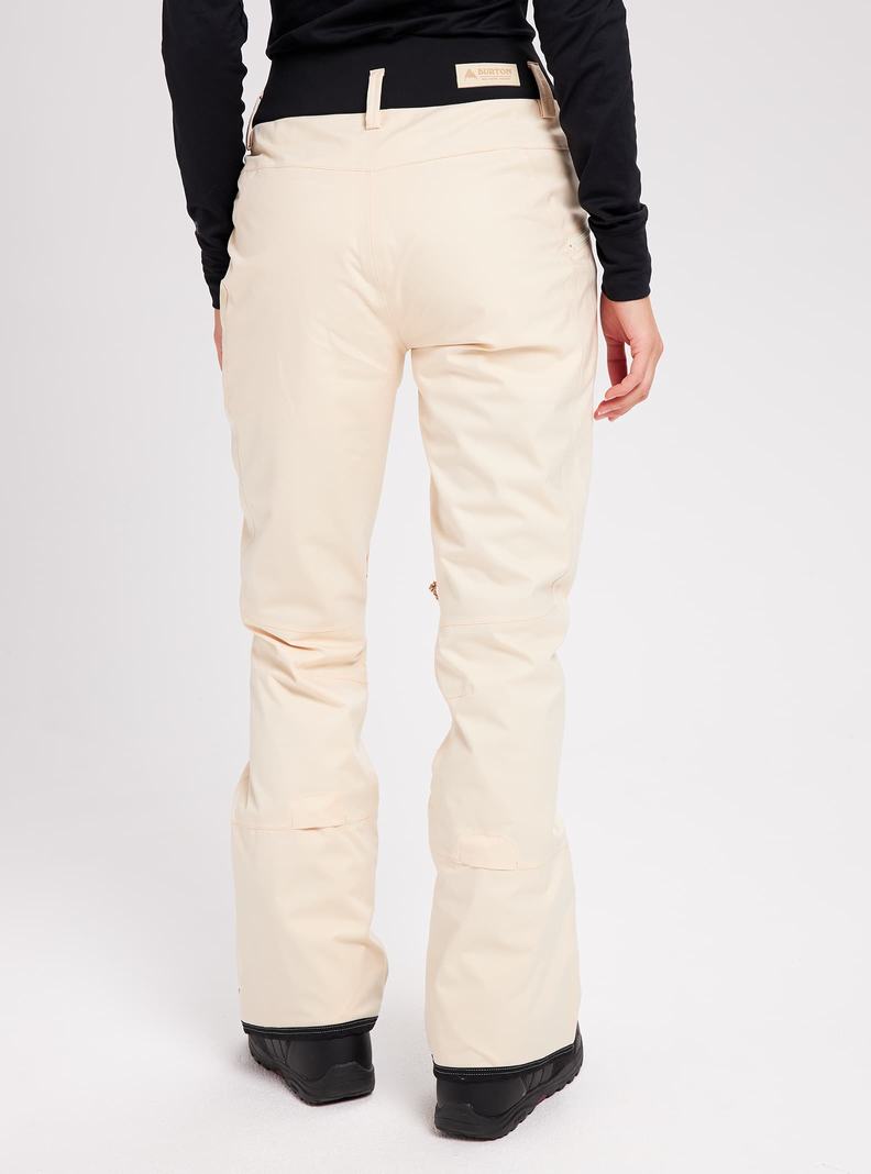 Burton Marcy High Rise Stretch Snowboardove Nohavice Damske Béžové | 72416-EBDF