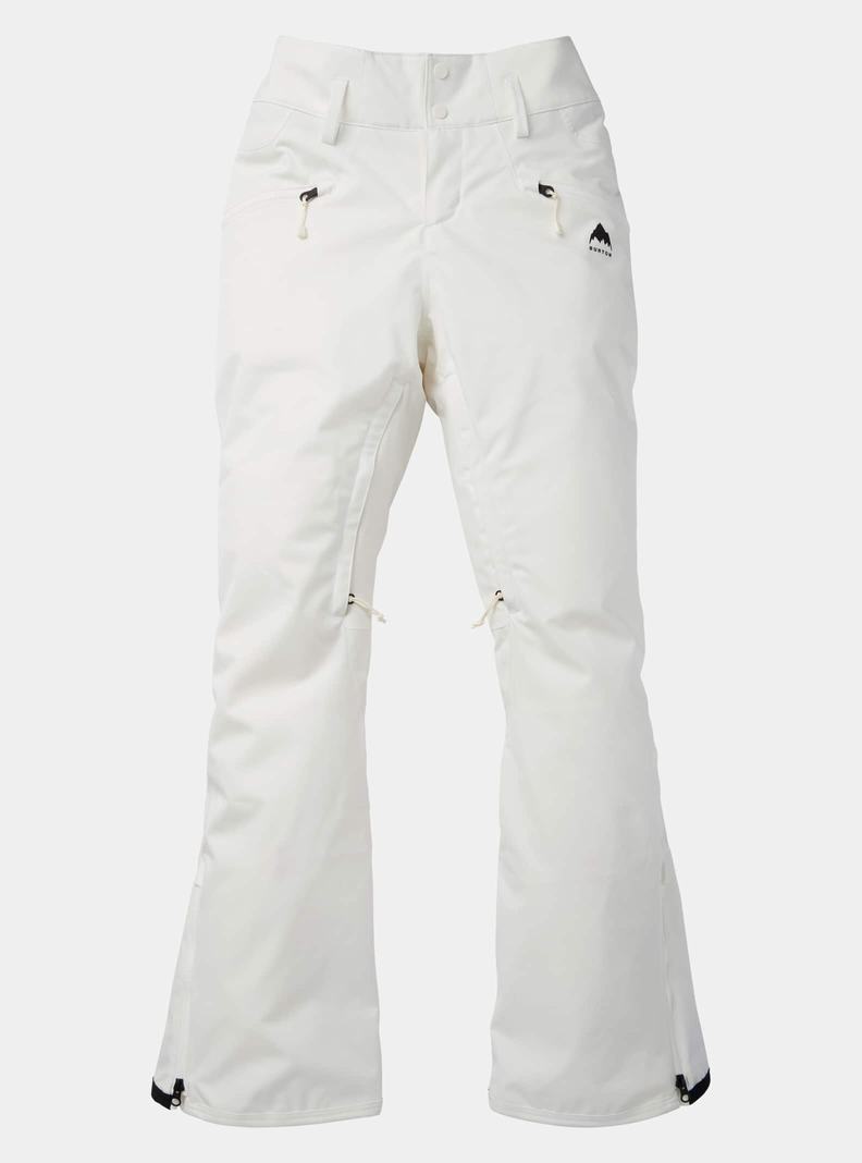 Burton Marcy High Rise Stretch Snowboardove Nohavice Damske Biele | 79583-AJXV
