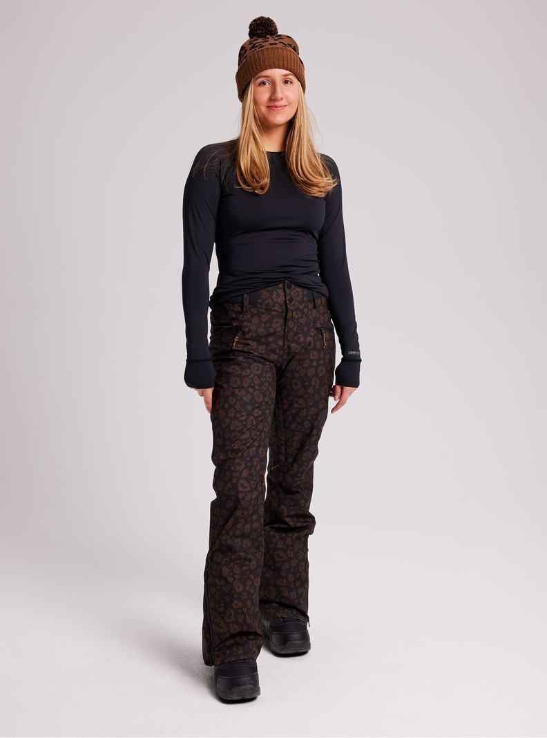 Burton Marcy High Rise Stretch Snowboardove Nohavice Damske Čierne | 82350-FYSJ