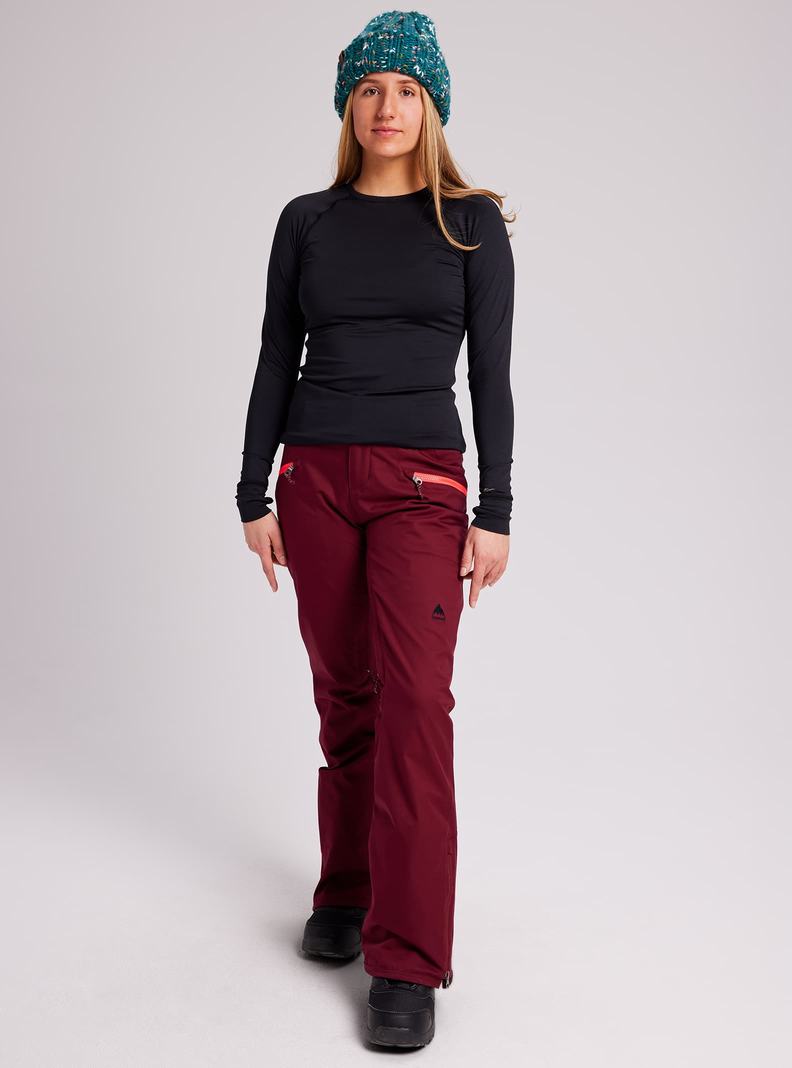 Burton Marcy High Rise Stretch Snowboardove Nohavice Damske Bordove | 90283-IVPE