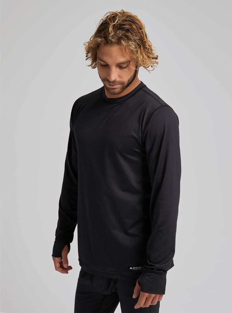 Burton Midweight Base Layer Crewneck Termoprádlo Panske Čierne | 03471-OJAV