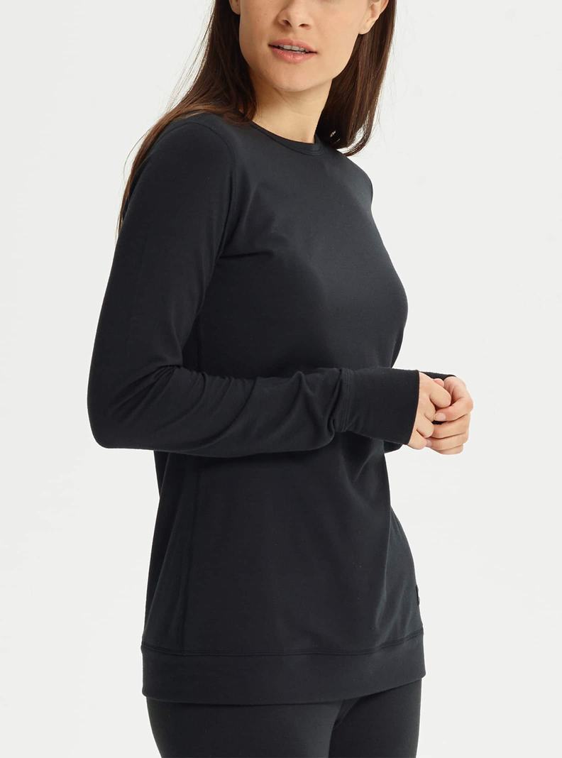 Burton Midweight Base Layer Crewneck Termoprádlo Damske Čierne | 57402-MRJB