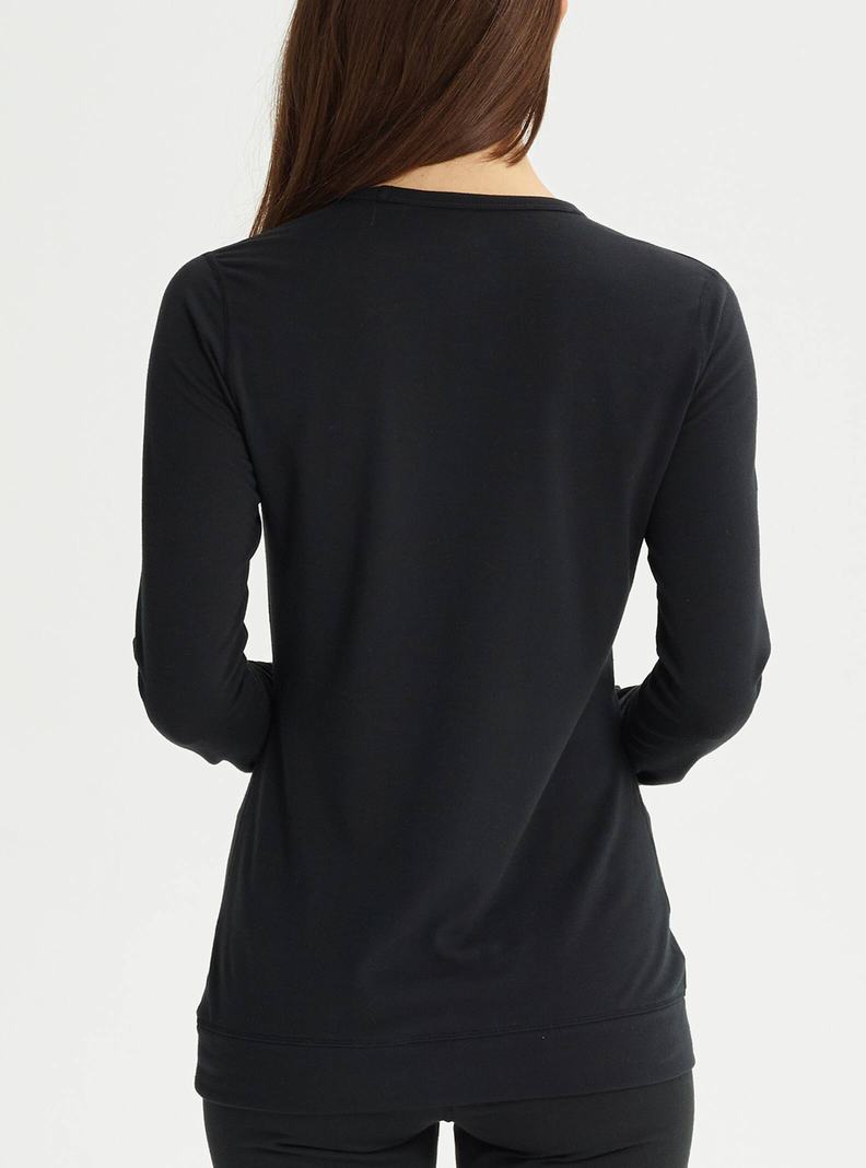 Burton Midweight Base Layer Crewneck Termoprádlo Damske Čierne | 57402-MRJB