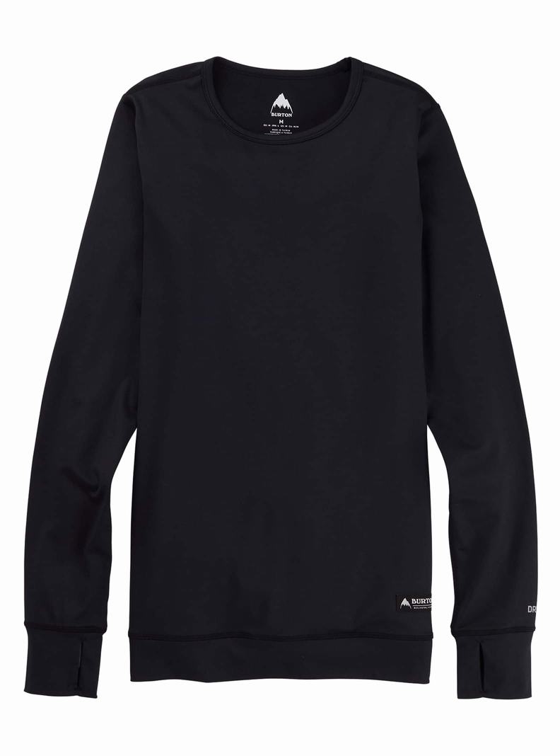 Burton Midweight Base Layer Crewneck Termoprádlo Damske Čierne | 57402-MRJB