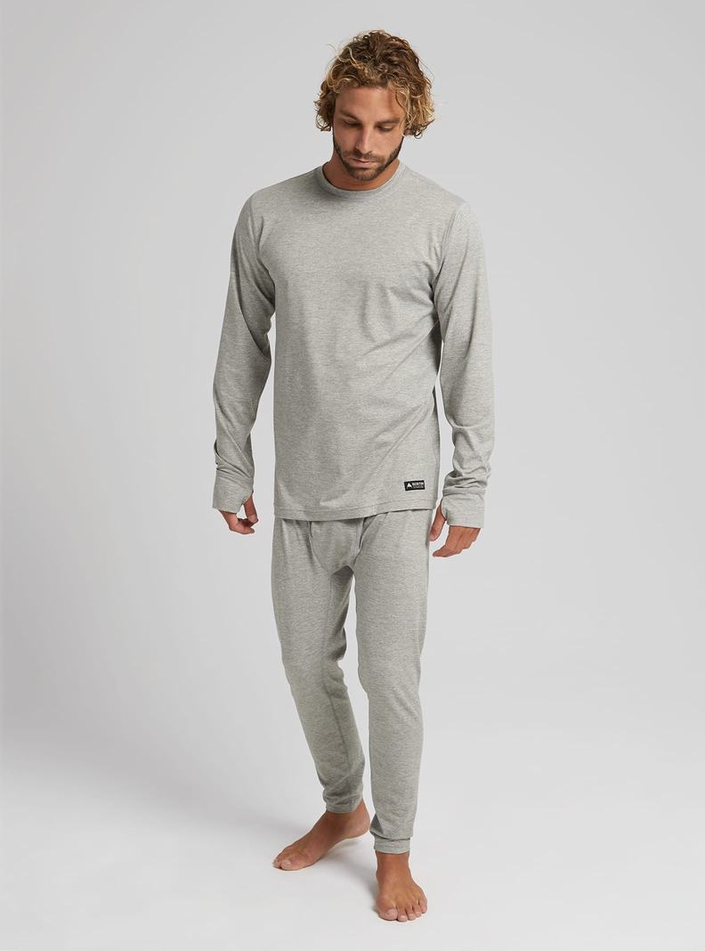 Burton Midweight Base Layer Crewneck Termoprádlo Panske Siva | 96203-WXMR