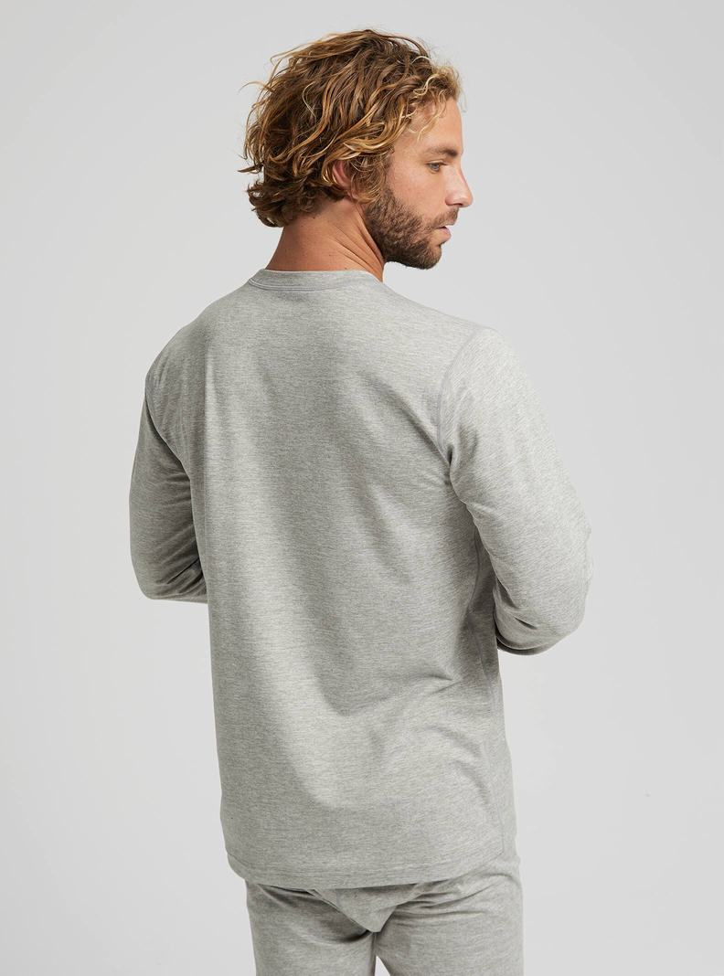 Burton Midweight Base Layer Crewneck Termoprádlo Panske Siva | 96203-WXMR