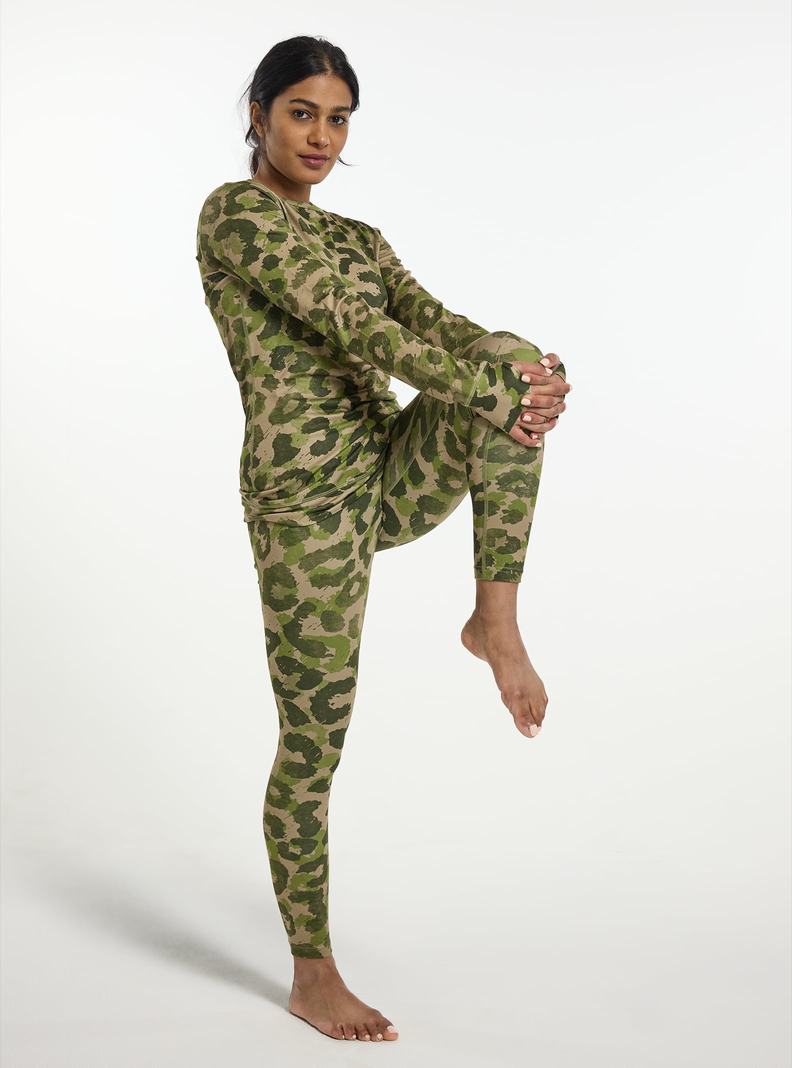 Burton Midweight Base Layer Pants Termoprádlo Damske Hnedožltý Zelene | 26371-TJEL