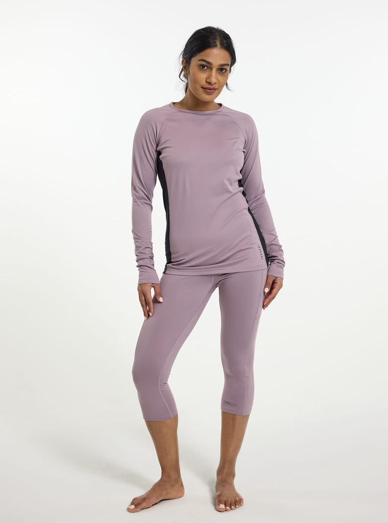 Burton Midweight X Base Layer Crewneck Termoprádlo Damske Nachový | 15930-FKND