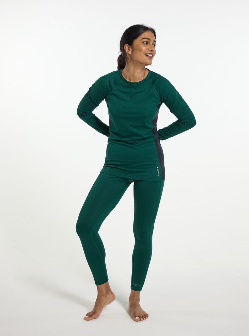 Burton Midweight X Base Layer Crewneck Termoprádlo Damske Hnede | 20641-TNME