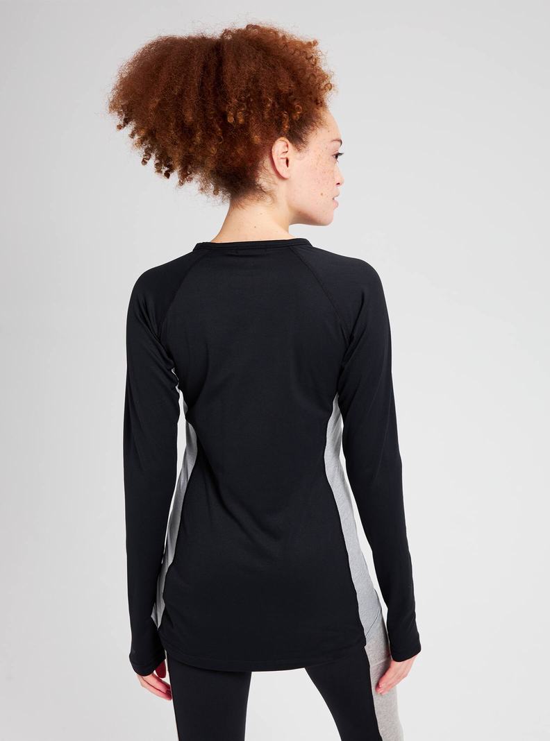 Burton Midweight X Base Layer Crewneck Termoprádlo Damske Čierne | 79853-SXKC