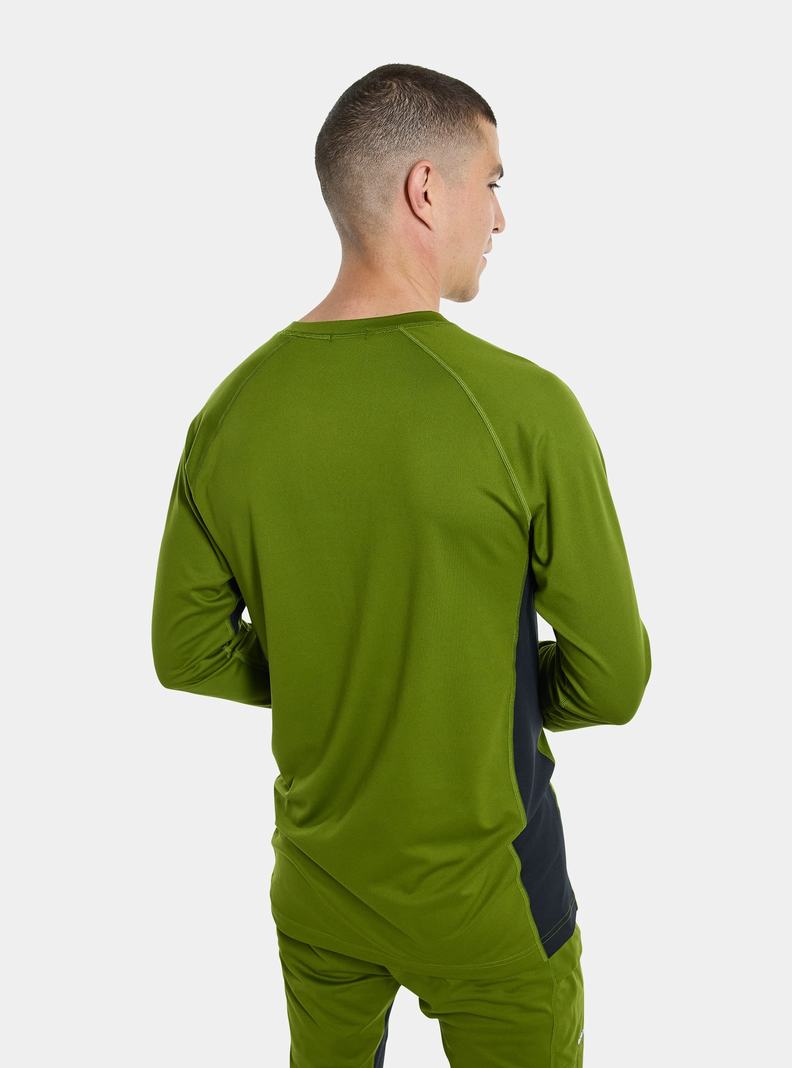 Burton Midweight X Base Layer Crewneck Termoprádlo Panske Zelene | 87360-WDVK