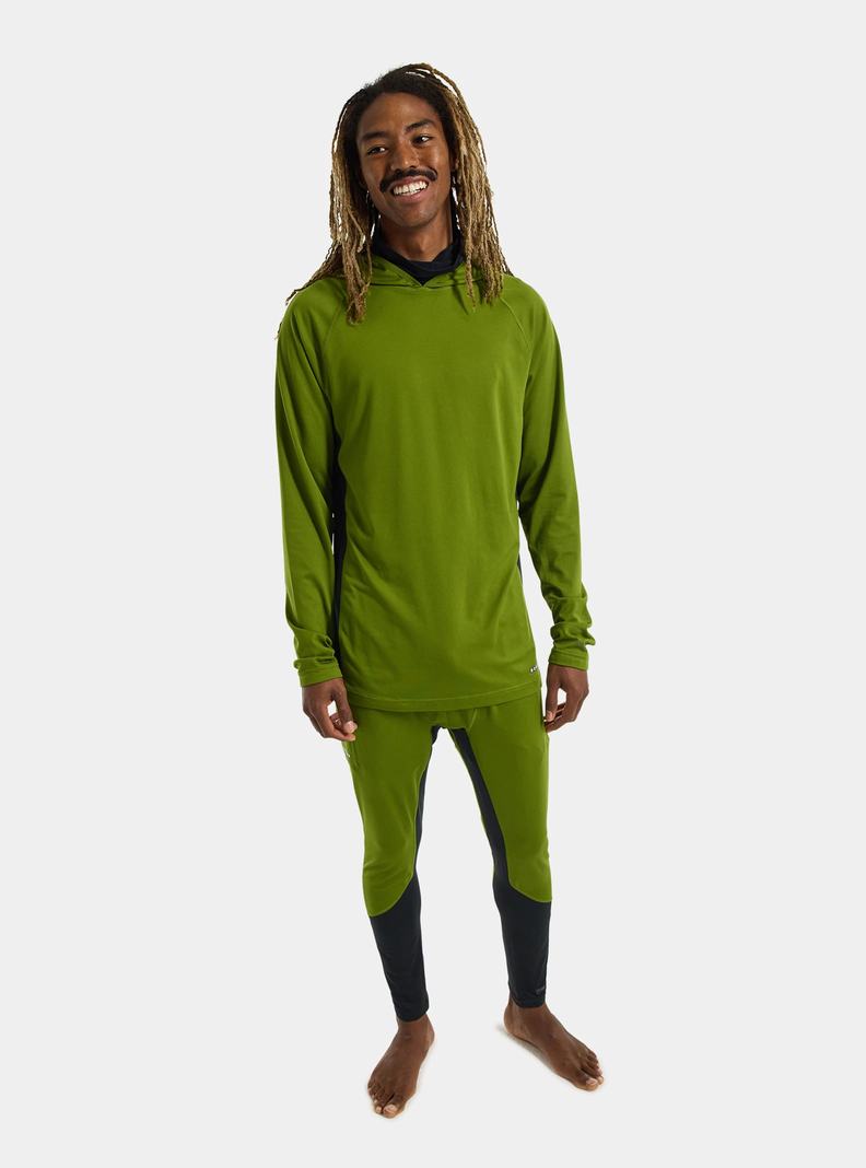 Burton Midweight X Base Layer Long Neck Hoodie Termoprádlo Panske Zelene | 32067-RTYC