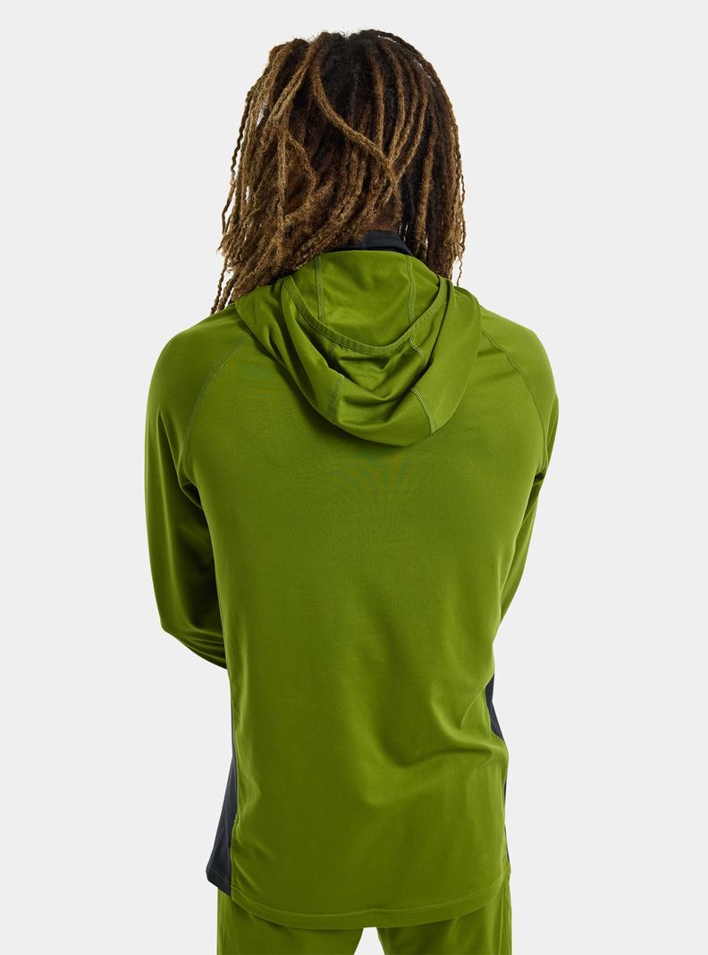 Burton Midweight X Base Layer Long Neck Hoodie Termoprádlo Panske Zelene | 32067-RTYC