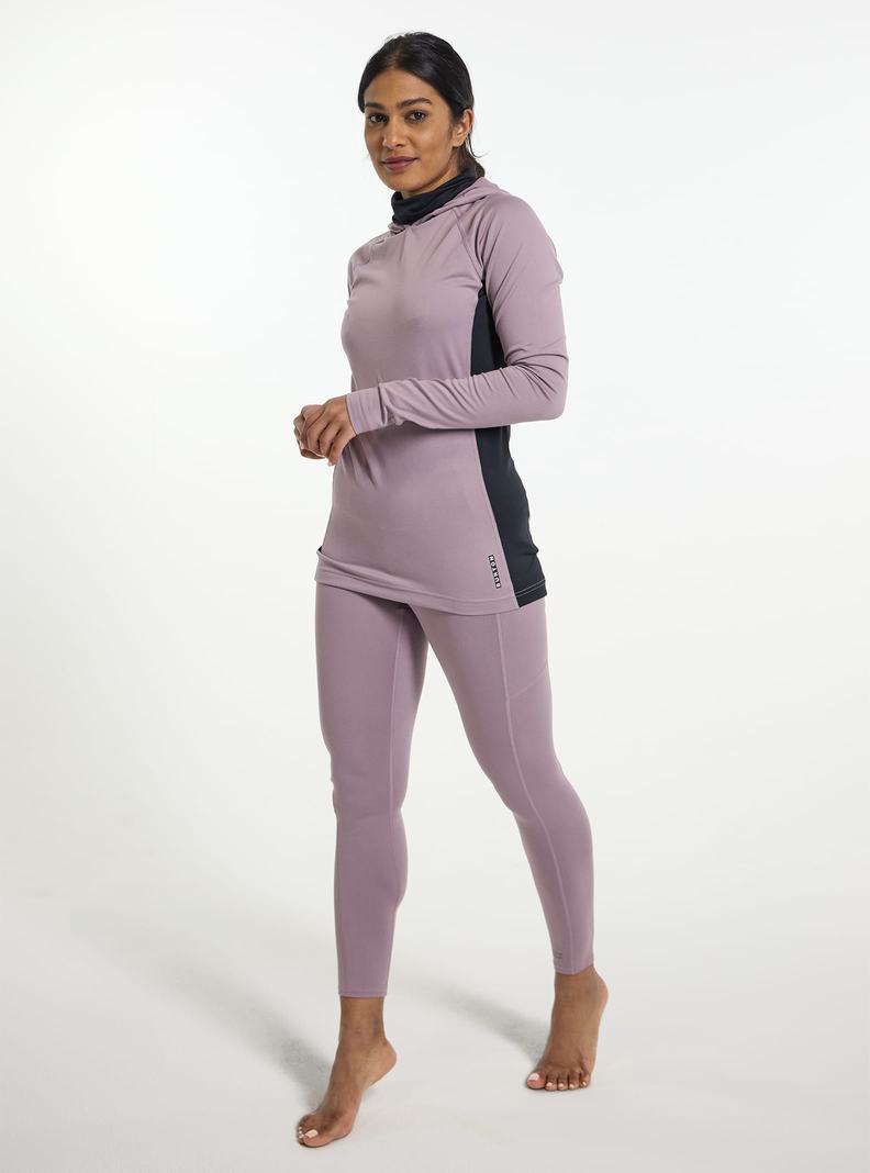 Burton Midweight X Base Layer Long Neck Hoodie Termoprádlo Damske Nachový | 56104-XTLH