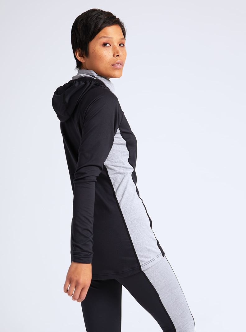 Burton Midweight X Base Layer Long Neck Hoodie Termoprádlo Damske Čierne | 57128-JCHD