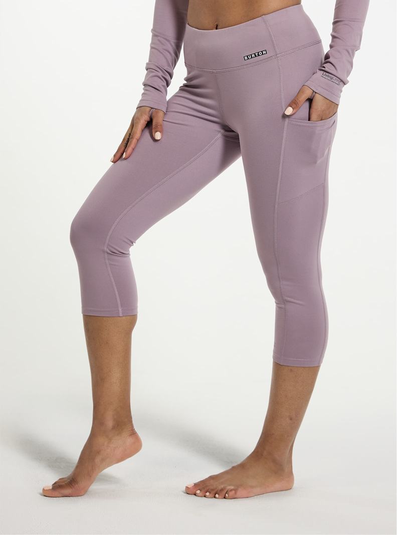 Burton Midweight X Base Layer Three-Quarter Boot Pants Termoprádlo Damske Nachový | 06137-DMVG