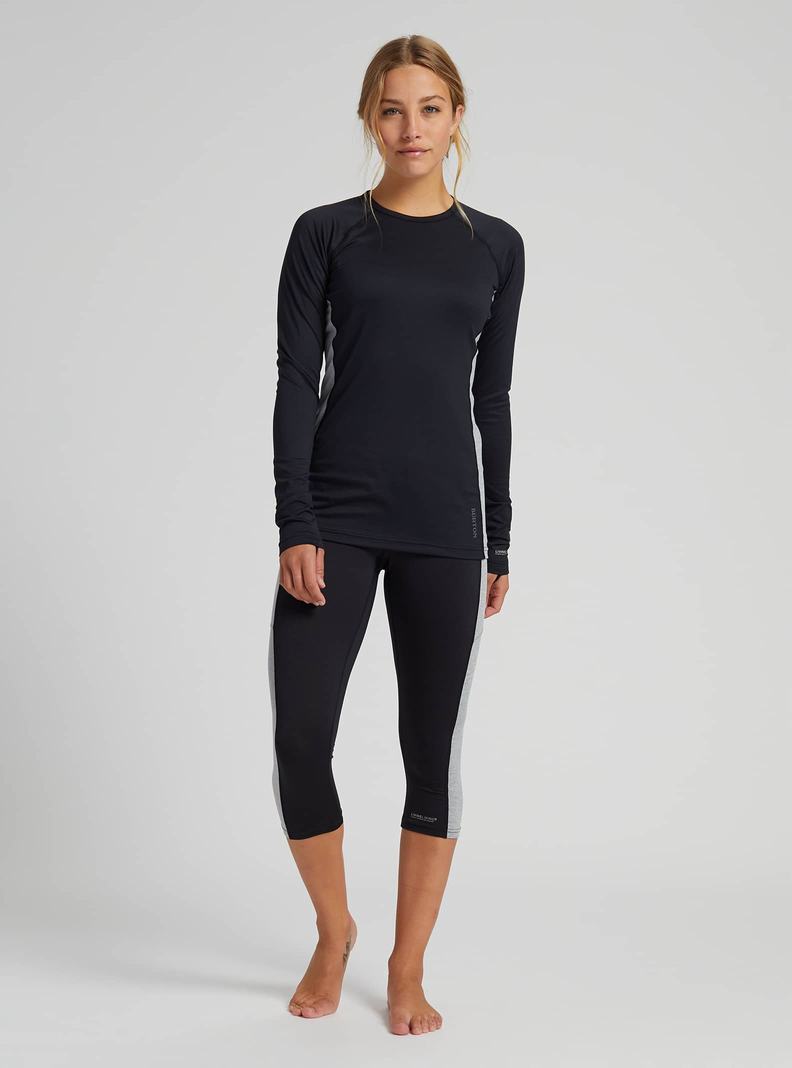 Burton Midweight X Base Layer Three-Quarter Boot Pants Termoprádlo Damske Čierne Siva | 83752-JKFB