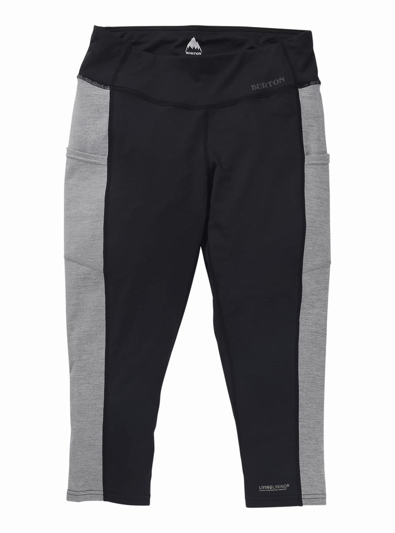 Burton Midweight X Base Layer Three-Quarter Boot Pants Termoprádlo Damske Čierne Siva | 83752-JKFB