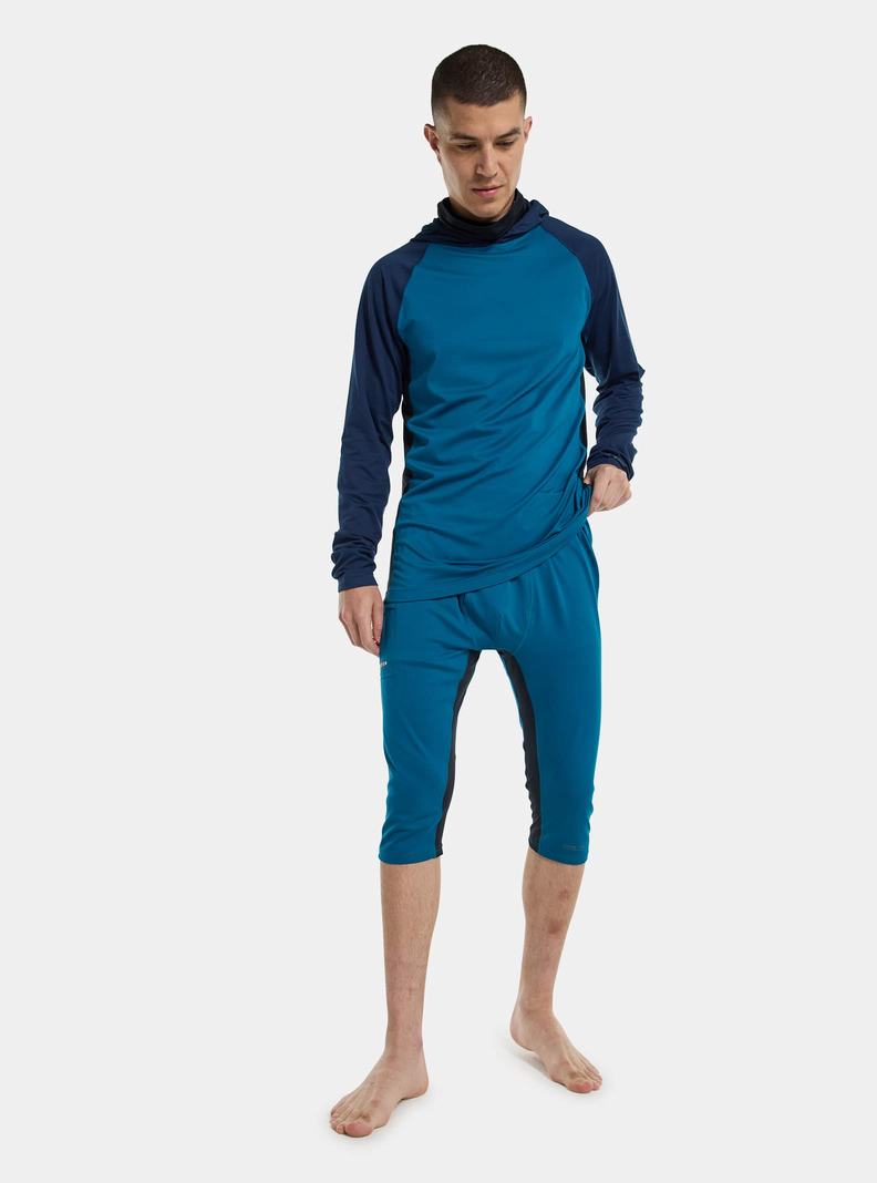 Burton Midweight X Base Layer Three-Quarter Boot Pants Termoprádlo Panske Modre | 90475-OFWM