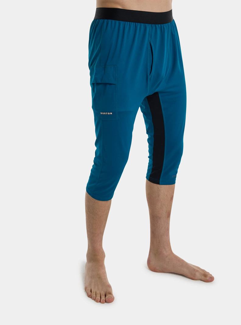 Burton Midweight X Base Layer Three-Quarter Boot Pants Termoprádlo Panske Modre | 90475-OFWM