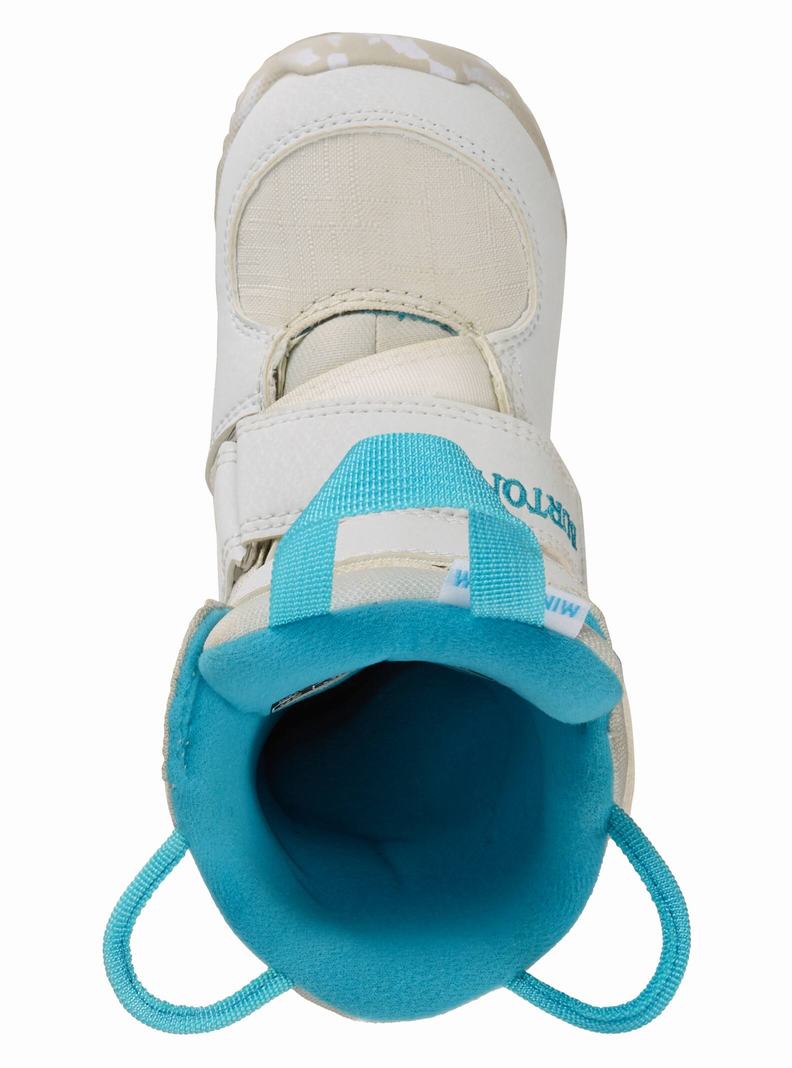 Burton Mini Grom Snowboardové Topánky Detske Biele | 81573-QZIA