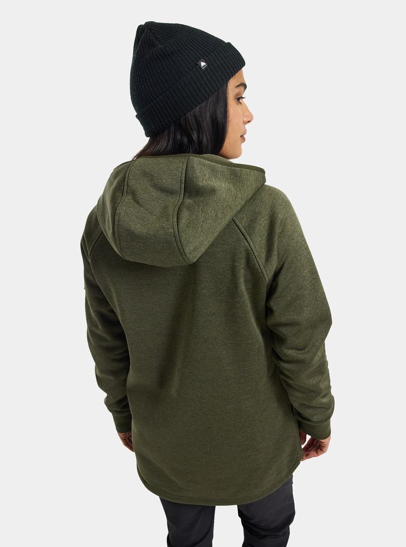 Burton Minxy Full-Zip Fleece Mikina Damske Zelene | 08246-GVQK