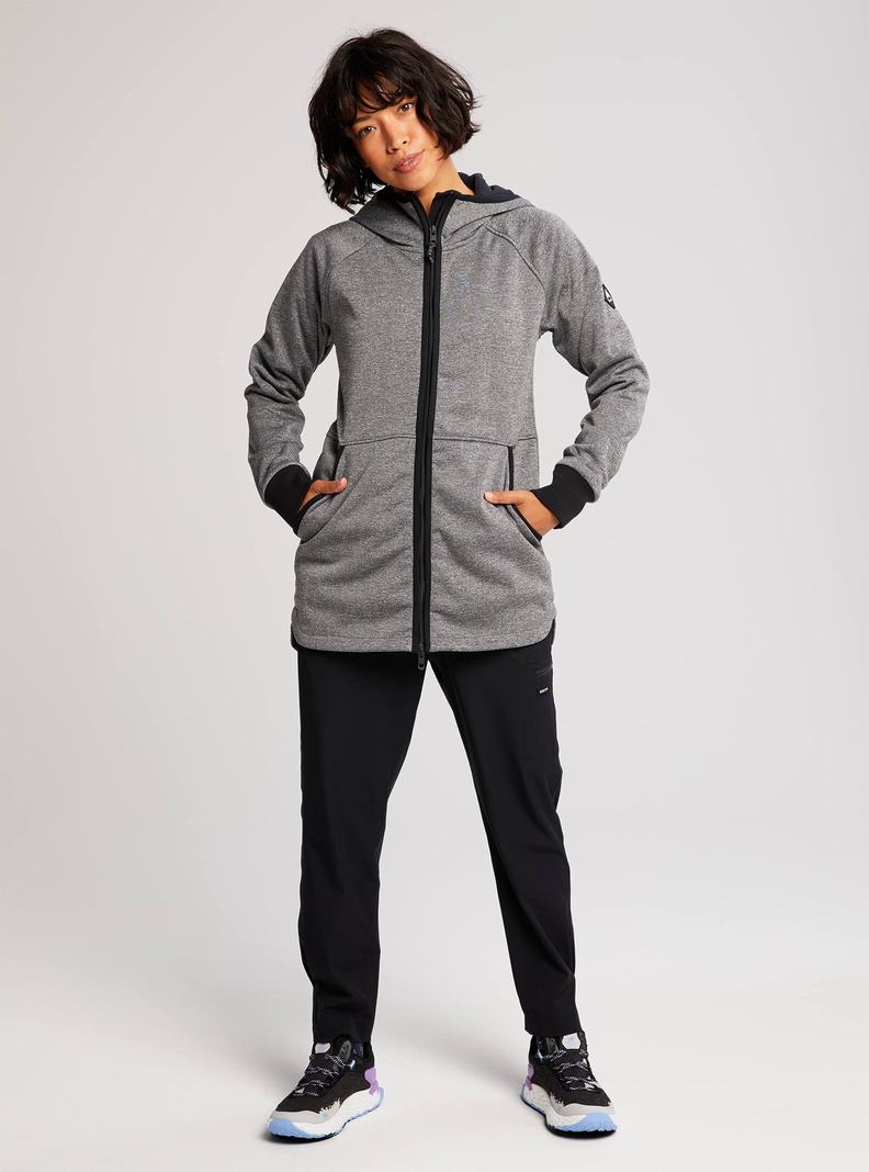 Burton Minxy Full-Zip Fleece Mikina Damske Čierne | 31420-FWLE