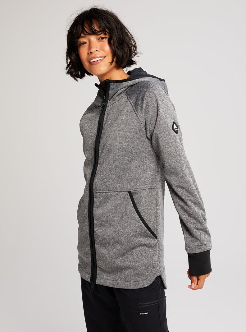 Burton Minxy Full-Zip Fleece Mikina Damske Čierne | 31420-FWLE