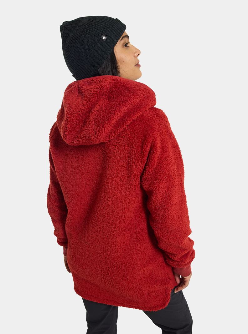 Burton Minxy Full-Zip Fleece Mikina Damske Červené | 61254-BJZL