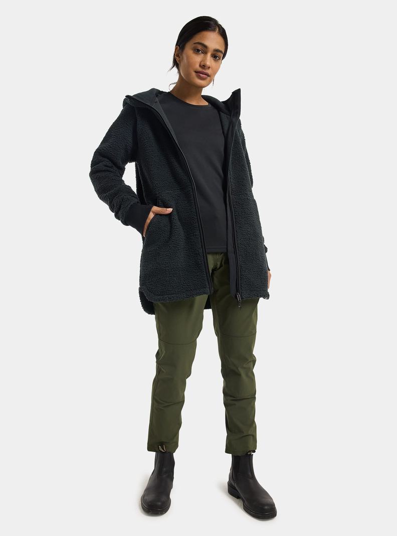 Burton Minxy Full-Zip Fleece Mikina Damske Čierne | 85014-KGOA